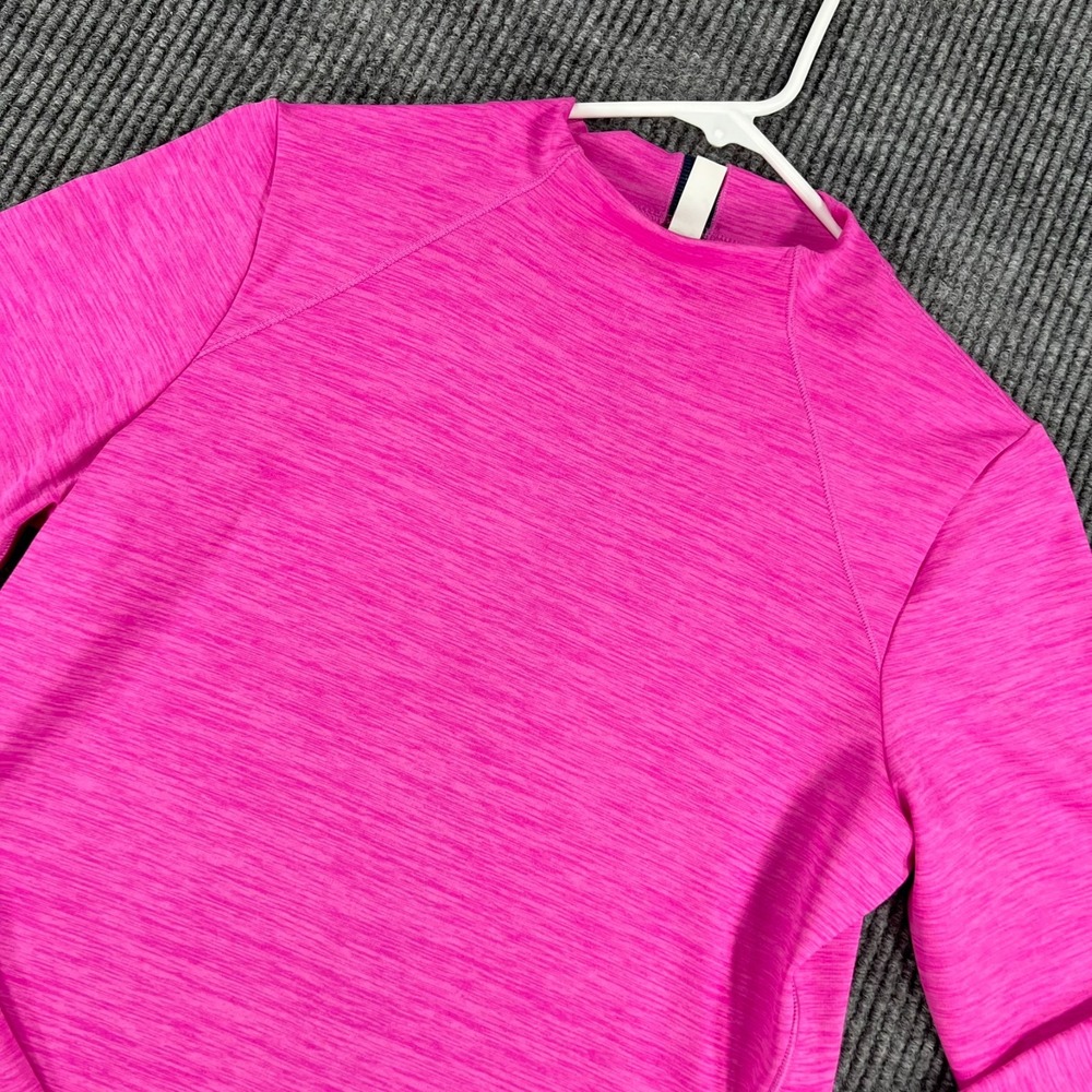 Under Armour Fitted Cold Gear Shirt Womens Medium Pink Long Sleeve Active Gym